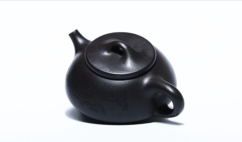 石瓢手工紫砂壺，精致典雅紫砂壺