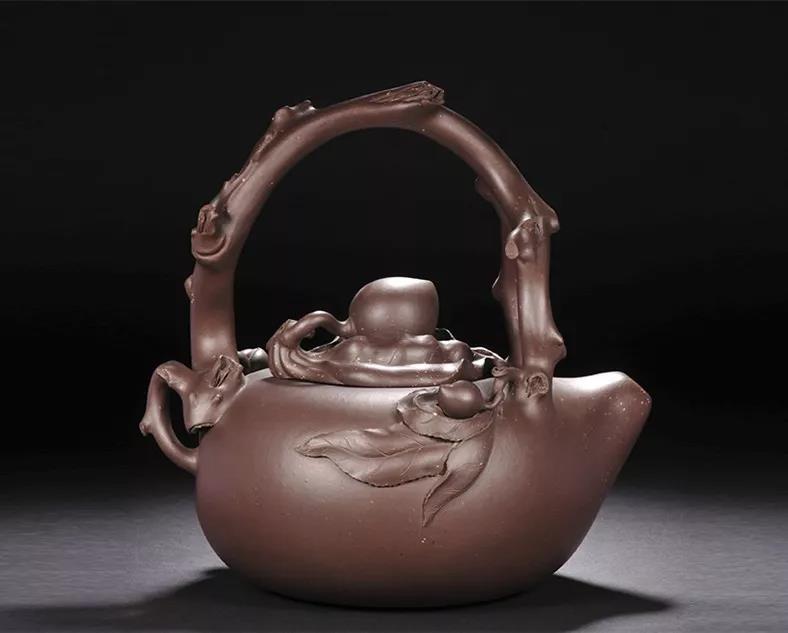 10種最美花器提梁壺，精美別致雕花紫砂壺!