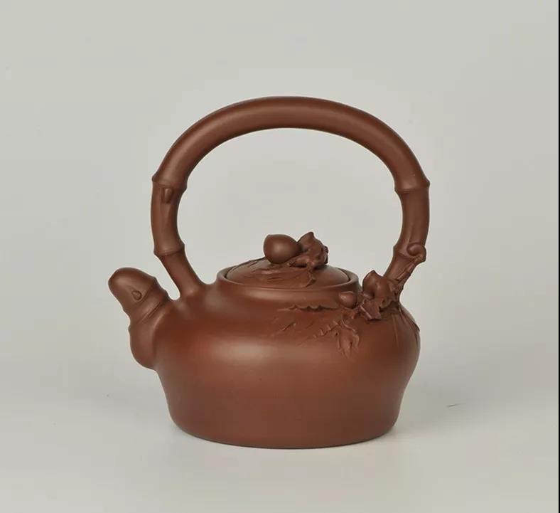 10種最美花器提梁壺，精美別致雕花紫砂壺!