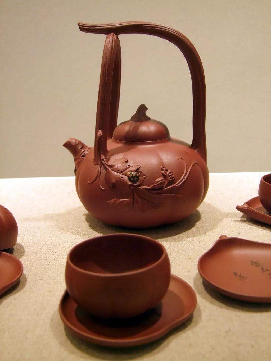 10種最美花器提梁壺，精美別致雕花紫砂壺!