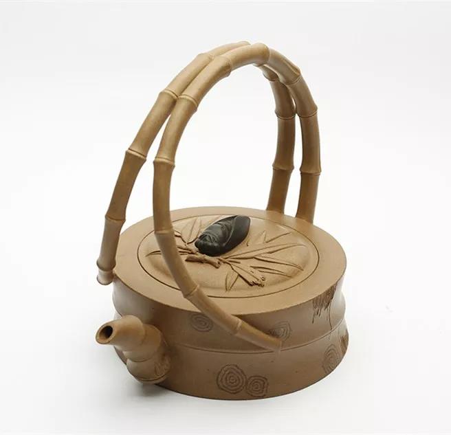 10種最美花器提梁壺，精美別致雕花紫砂壺!